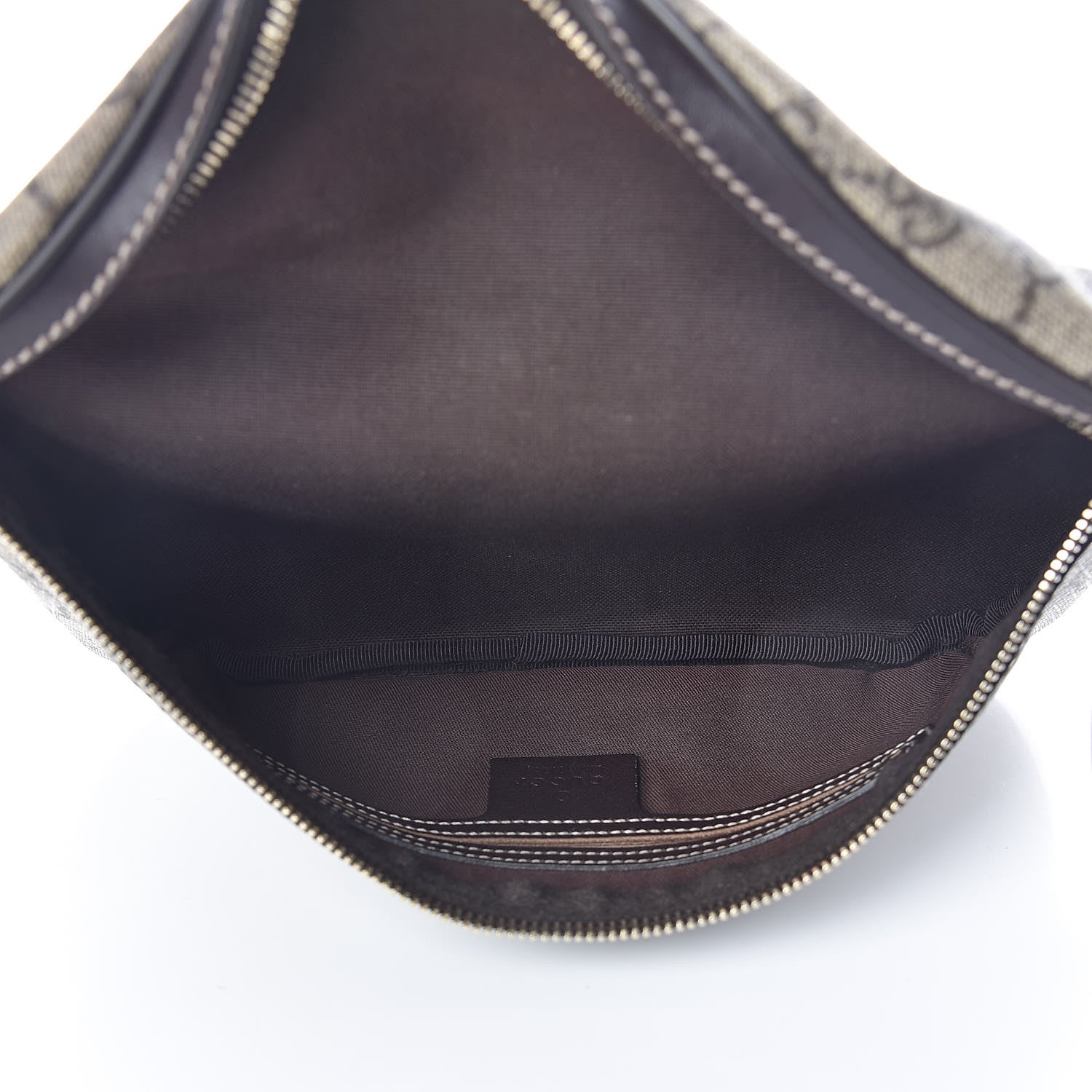 Gucci GG Supreme Monogram Belt Bag Dark Brown 5 of 11