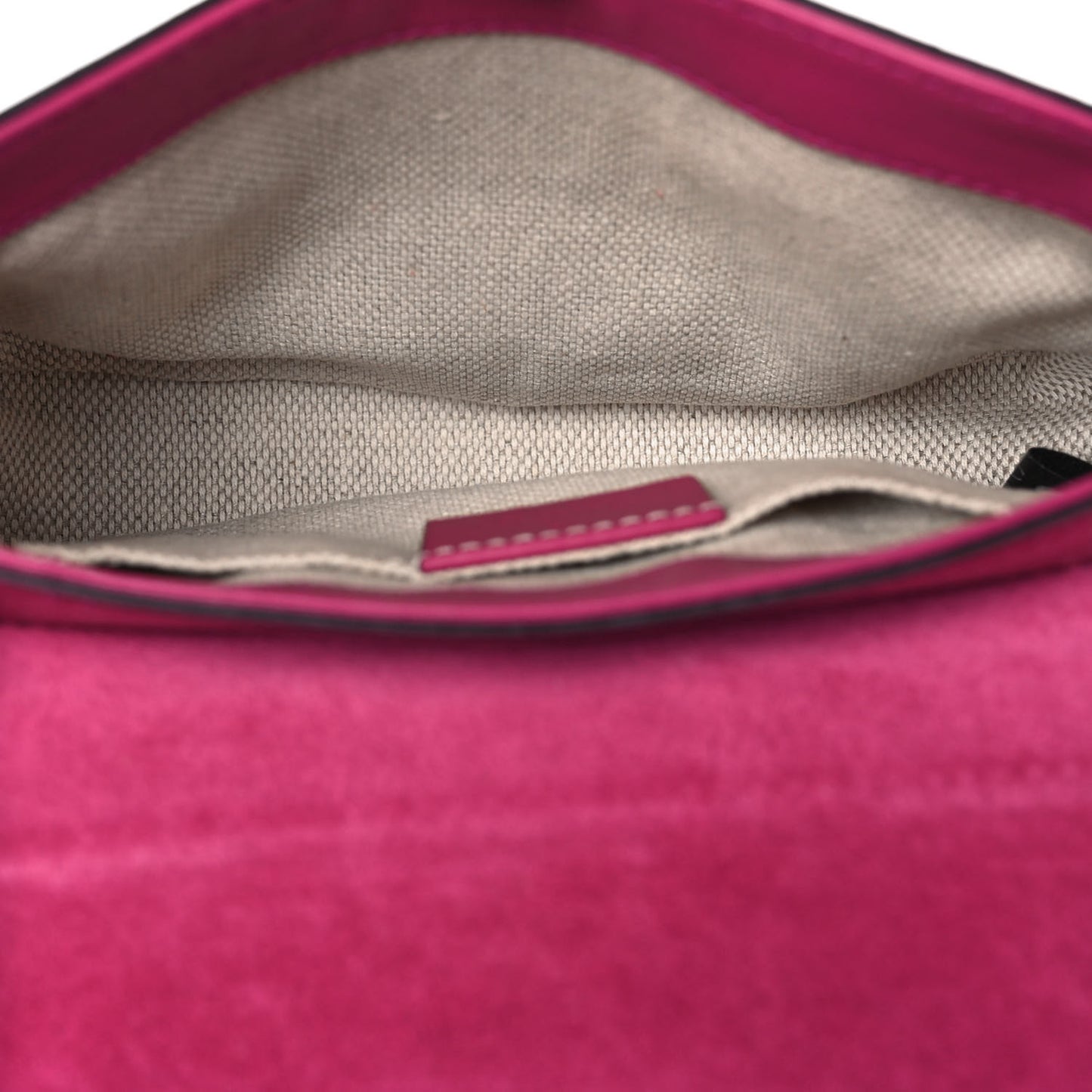 Vernice Naplack Small Soho Flap Crossbody Bright Bougainvillea