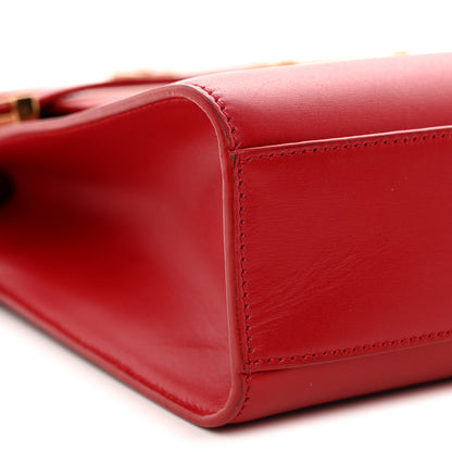 Saint Laurent Smooth Calfskin Manhattan Shoulder Bag Rouge Eros 9 of 10