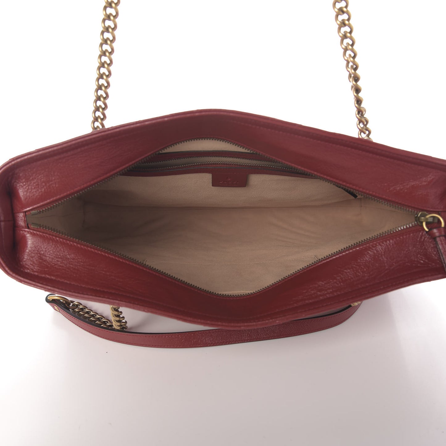 Azalea Calfskin Matelasse Medium GG Marmont Slim Tote Romantic Cerise