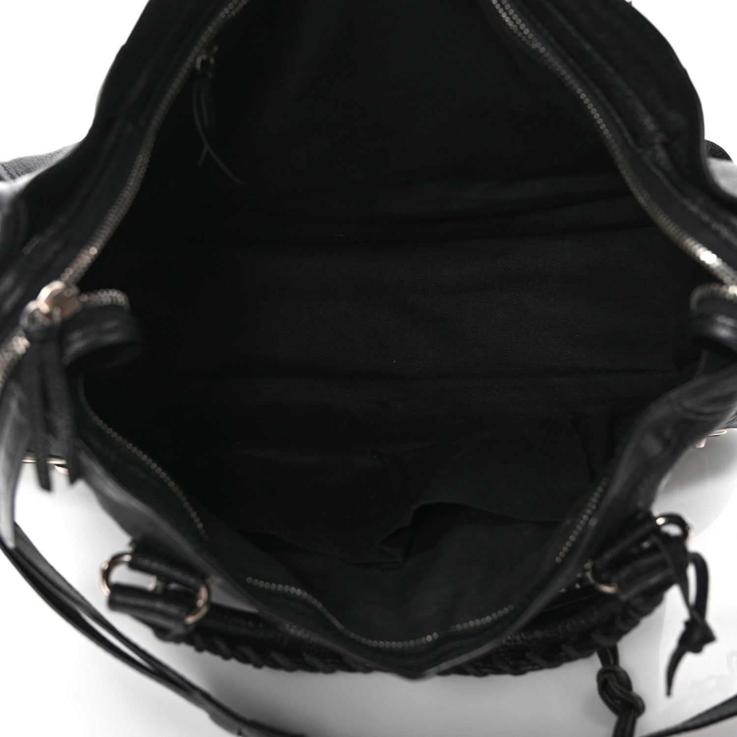 Balenciaga Chevre Silver Metallic Edge Hardware City Black 5 of 9