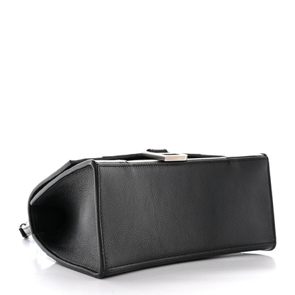 Balenciaga Grained Calfskin Small Hourglass Top Handle Bag Black 4 of 10