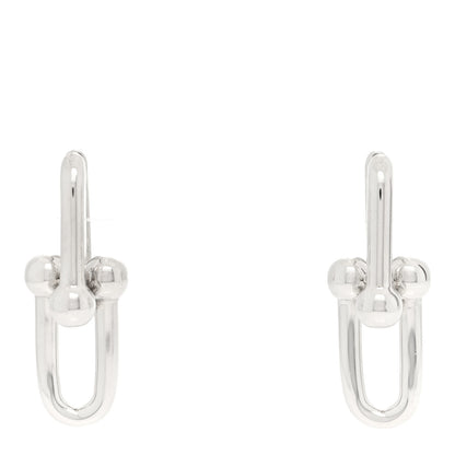 Tiffany Sterling Silver Large HardWear Link Earrings 1 of 4