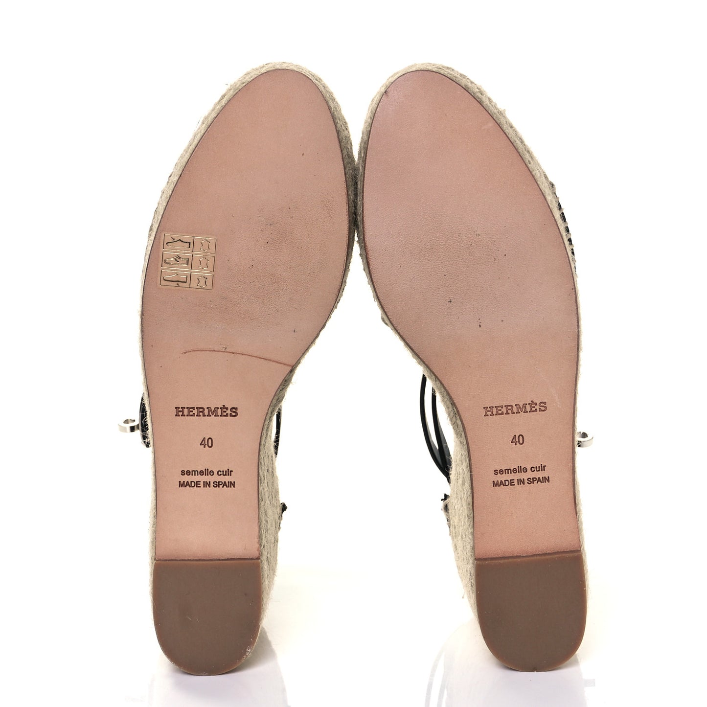 Calfskin Tipoli Espadrille Wedges 40 Black