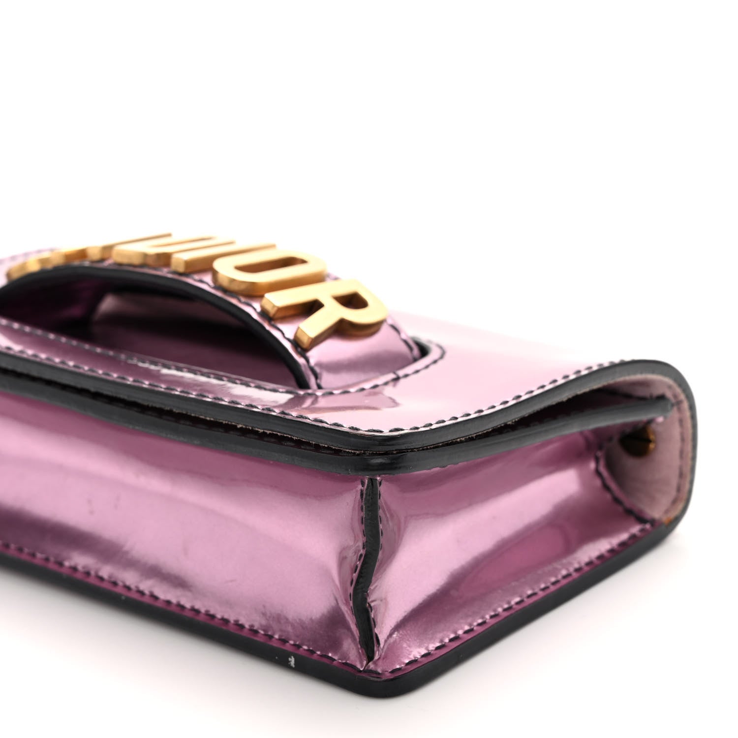 Christian Dior Metallic Calfskin J'Adior Mini Chain Flap Bag Pink 9 of 10