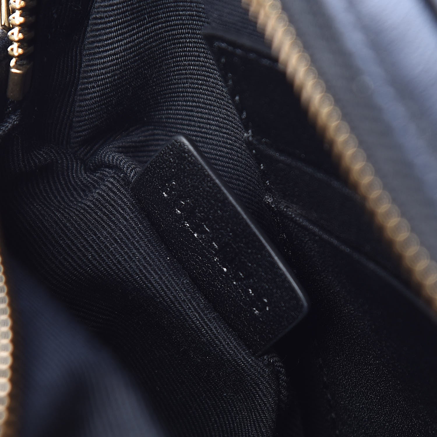Celine Calfskin Quilted Small C Charm Bag Black 10 of 11