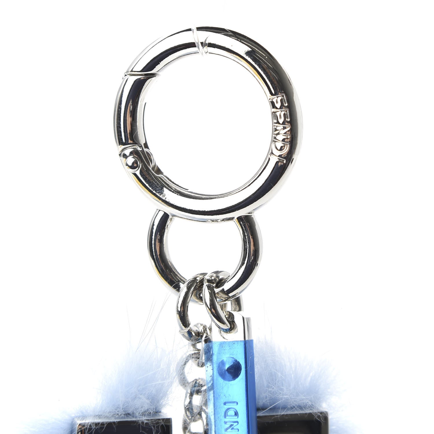 Fendi Lamb Fur Teen Witch Bag Charm Cherry 3 of 5