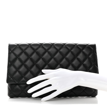 Chanel Aged Calfskin Quilted Reissue 2.55 Clutch Black 2 of 8