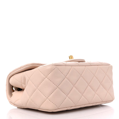 Chanel Lambskin Quilted Mini Pearl Crush Flap Light Pink 4 of 9