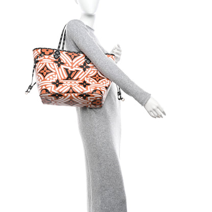 Louis Vuitton Monogram Giant Crafty Neverfull MM Creme Caramel 2 of 10