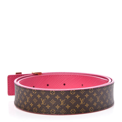 Louis Vuitton Epi Mini Monogram 30mm LV Initiales Reversible Belt 80 32 Fuschia 3 of 6