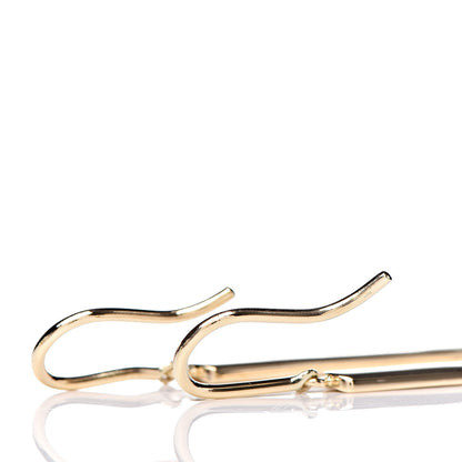 Tiffany 18K Yellow Gold 1837 Bar Drop Earrings 3 of 4