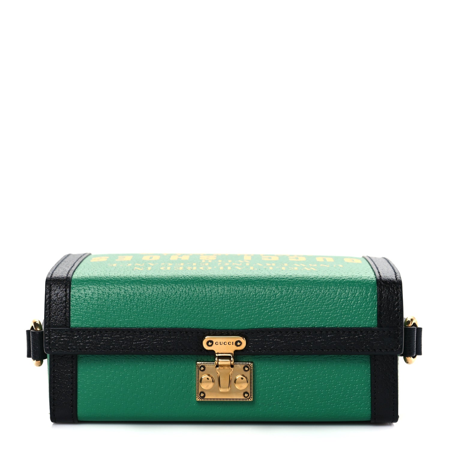 Gucci Grained Calfskin Gucci 100 Mini Bag Green 7 of 9