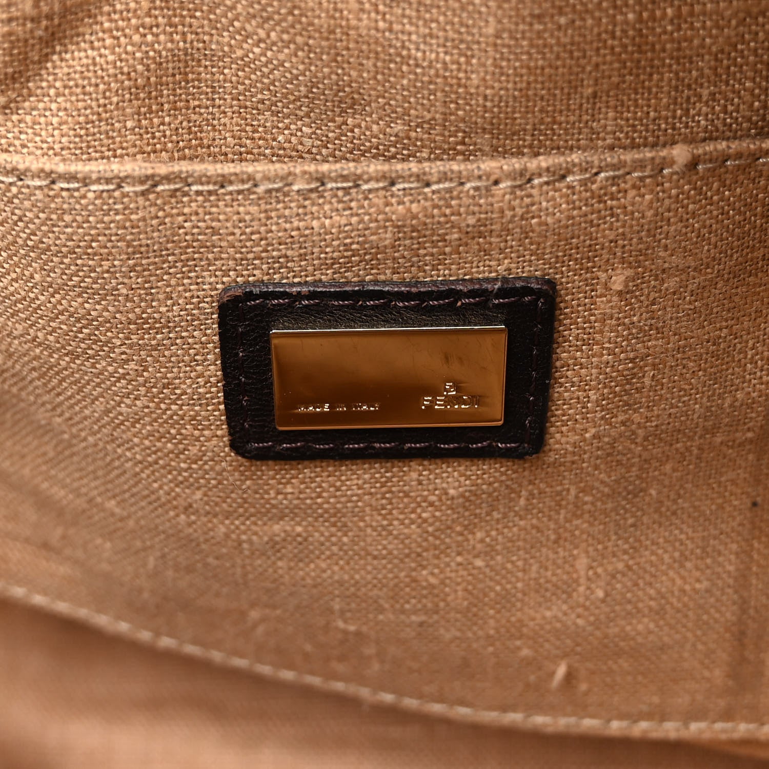 Fendi Zucca Nappa Nuvolata Vitello Tortuga Spy Bowler Tobacco Moro 6 of 10
