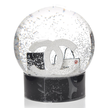 Chanel Glass CC Shopping Bag Snow Globe 3 of 5
