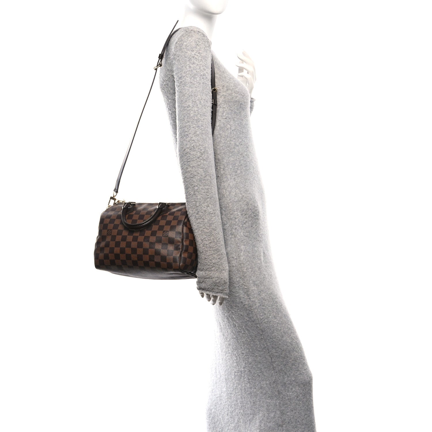 Louis Vuitton Damier Ebene Speedy Bandouliere 25 2 of 11