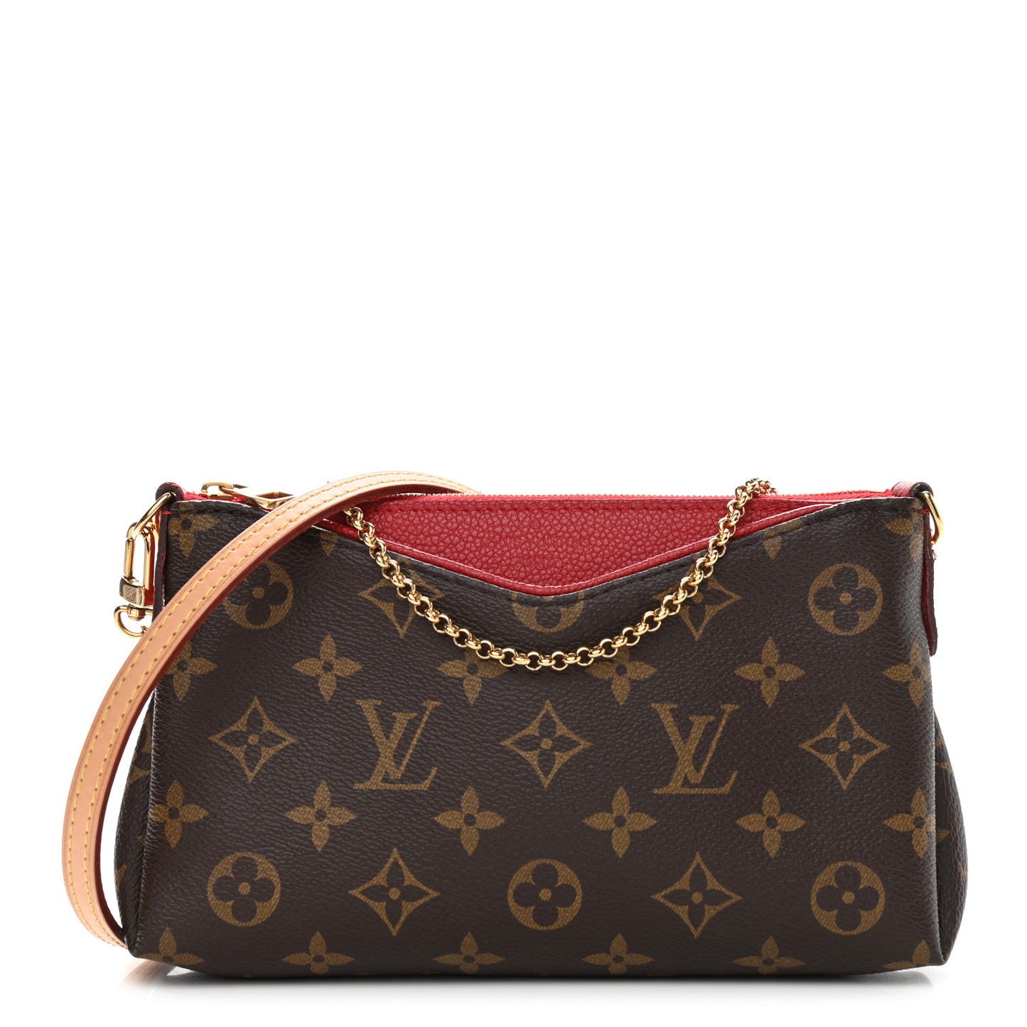 Monogram Pallas Clutch Cherry