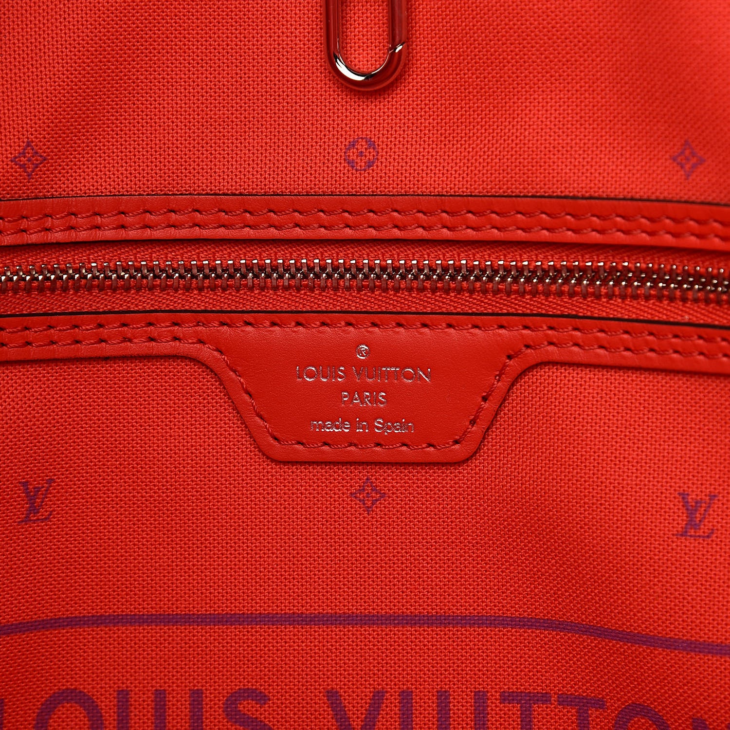 Louis Vuitton Monogram Escale Neverfull MM Rouge 6 of 10