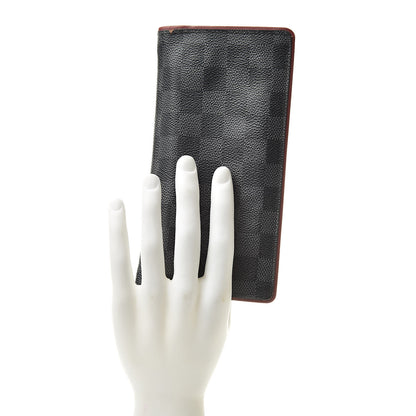 Louis Vuitton Damier Graphite Brazza Wallet Bordeaux 2 of 17
