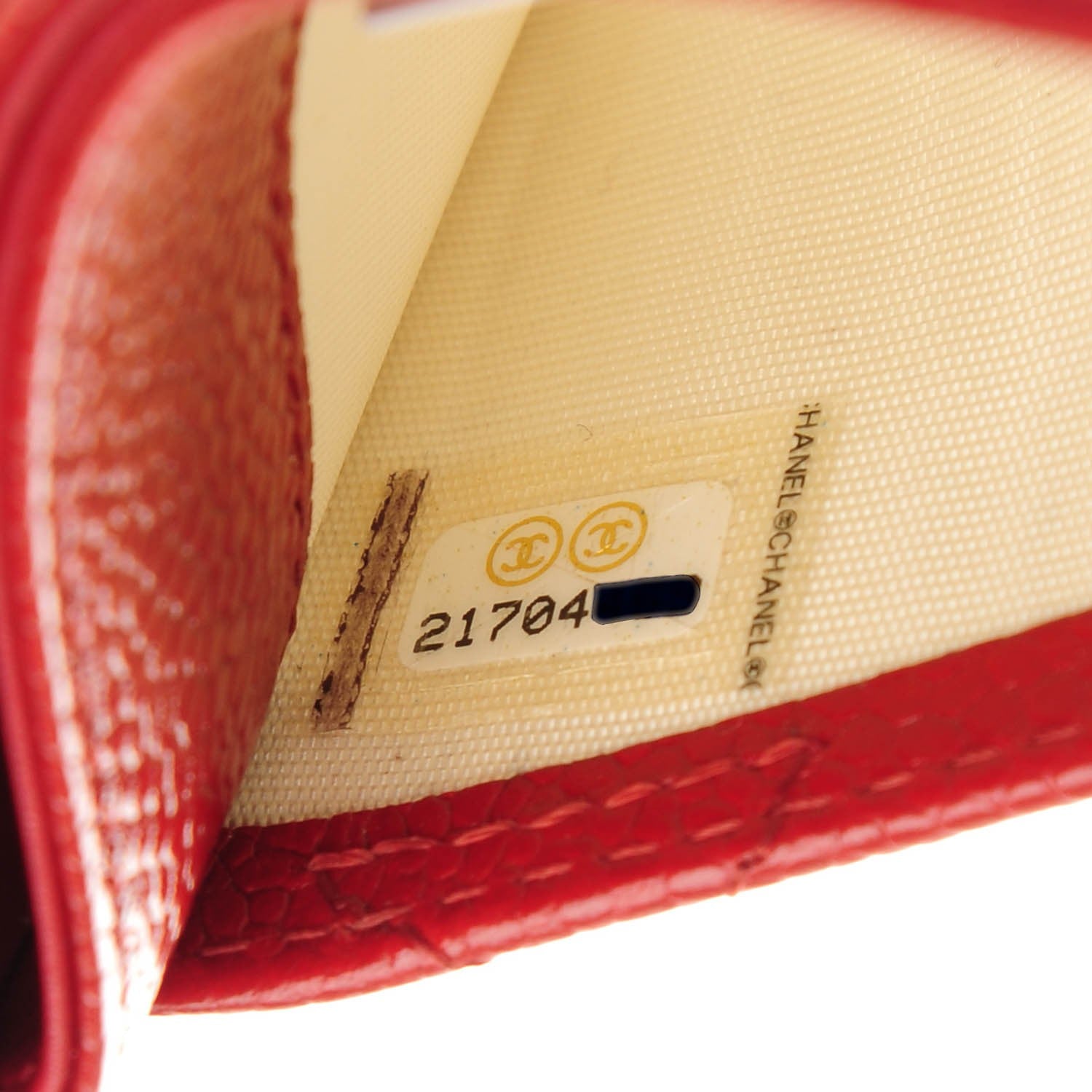 Chanel Caviar Quilted Card Holder Dark Red 8 of 8