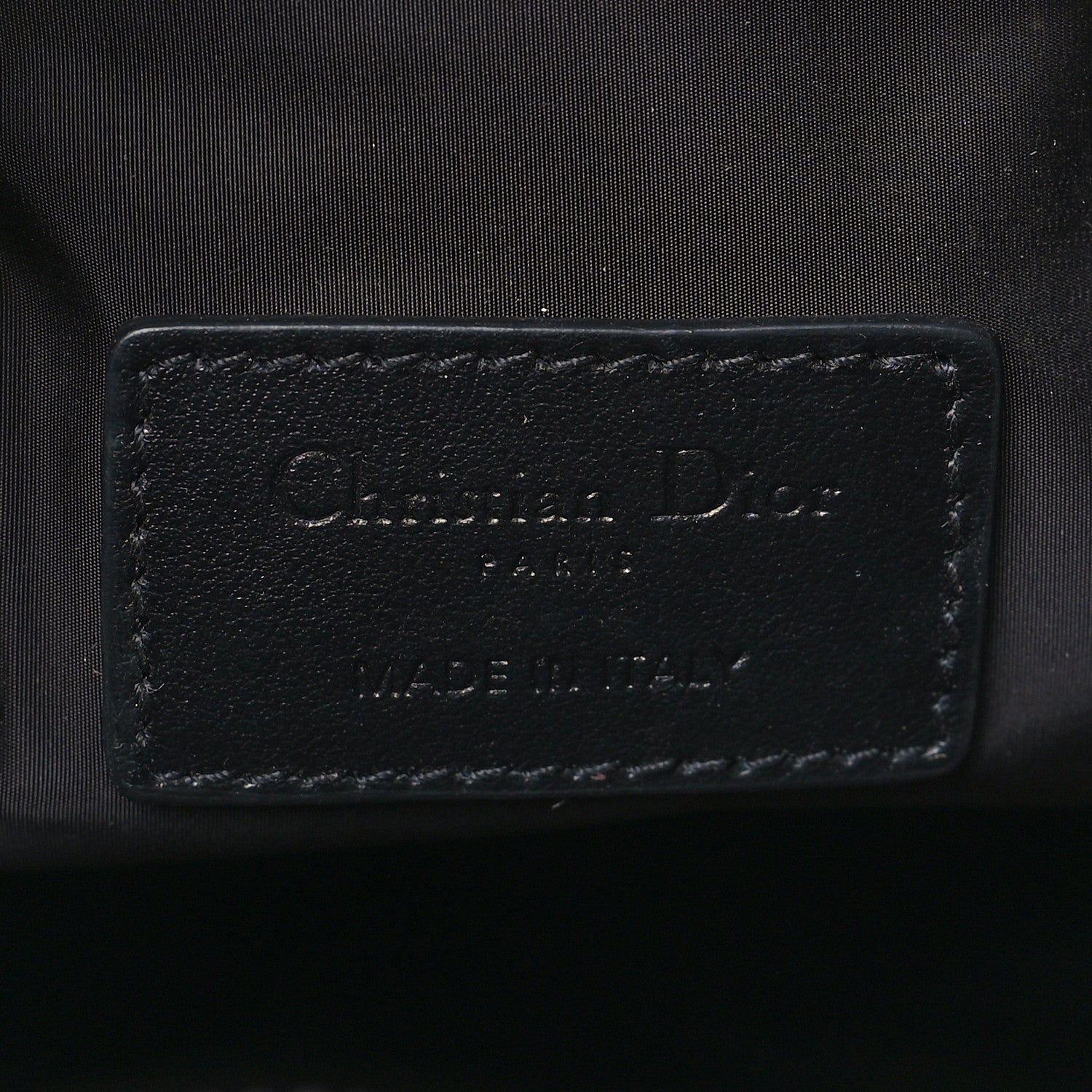 Christian Dior Canvas Embroidered Camouflage Medium Diordouble Zip Pouch Blue 6 of 8