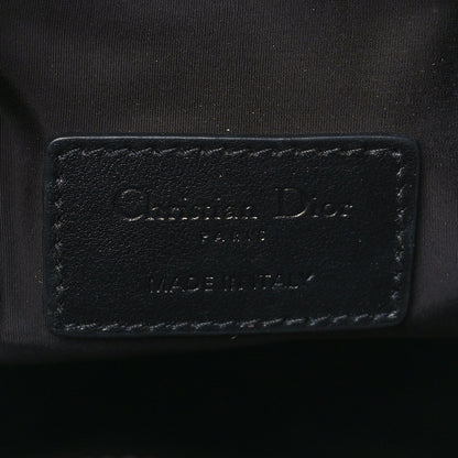 Christian Dior Canvas Embroidered Camouflage Medium Diordouble Zip Pouch Blue 6 of 8