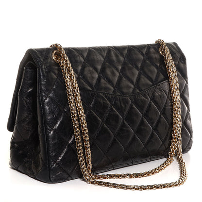 Chanel Glazed Calfskin 2.55 Reissue 227 Flap Black 3 of 9