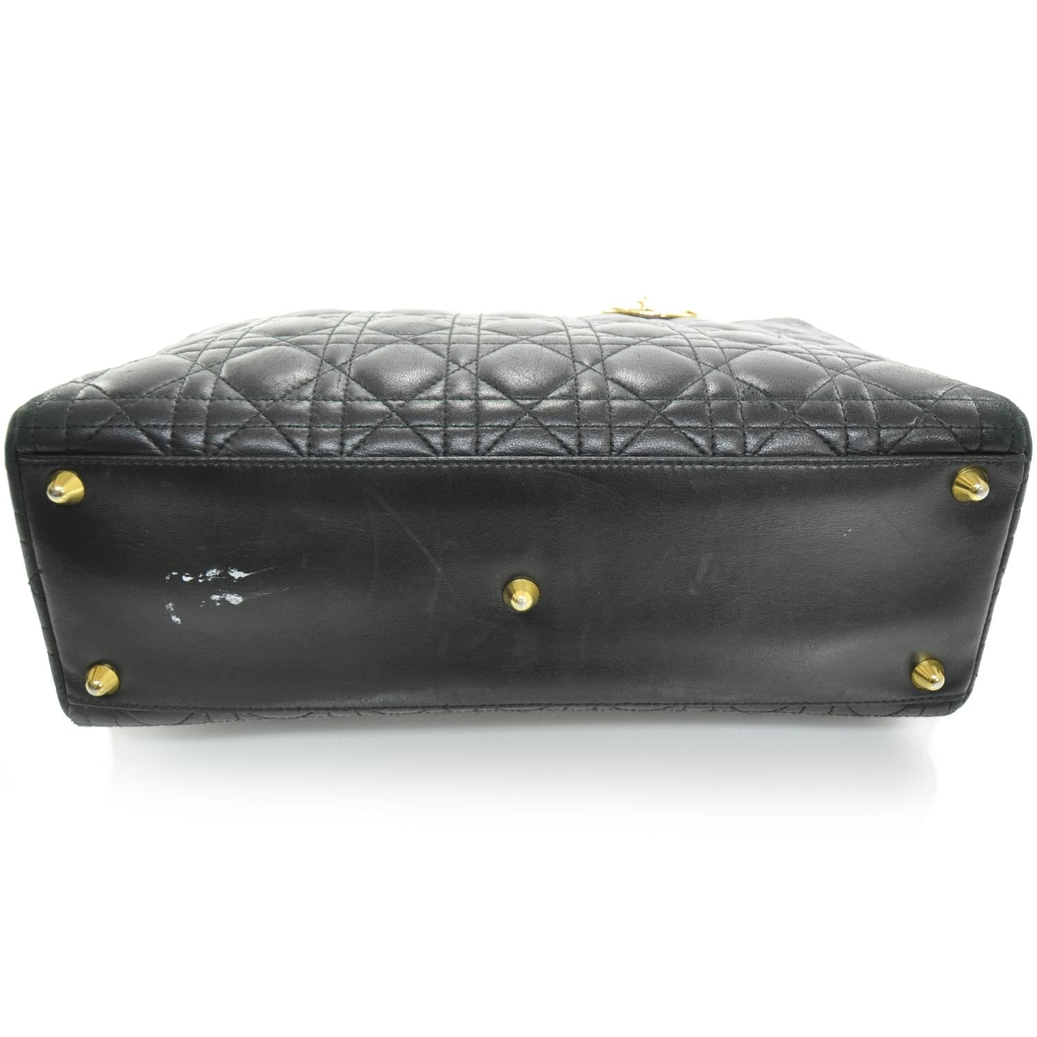 Christian Dior Leather Cannage Large Lady Dior Black 4 of 10