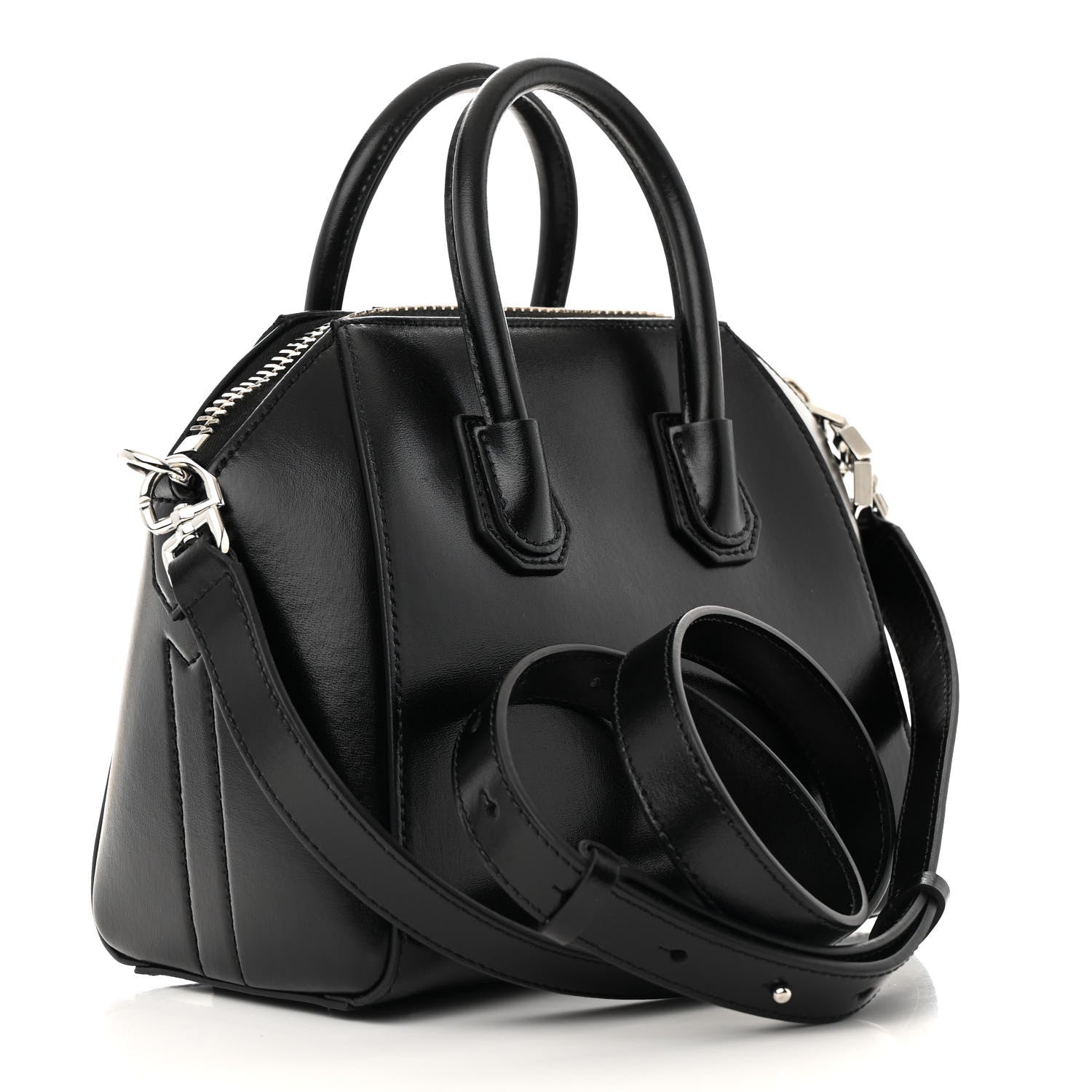 Givenchy Shiny Lord Calfskin Mini Antigona Black 3 of 10