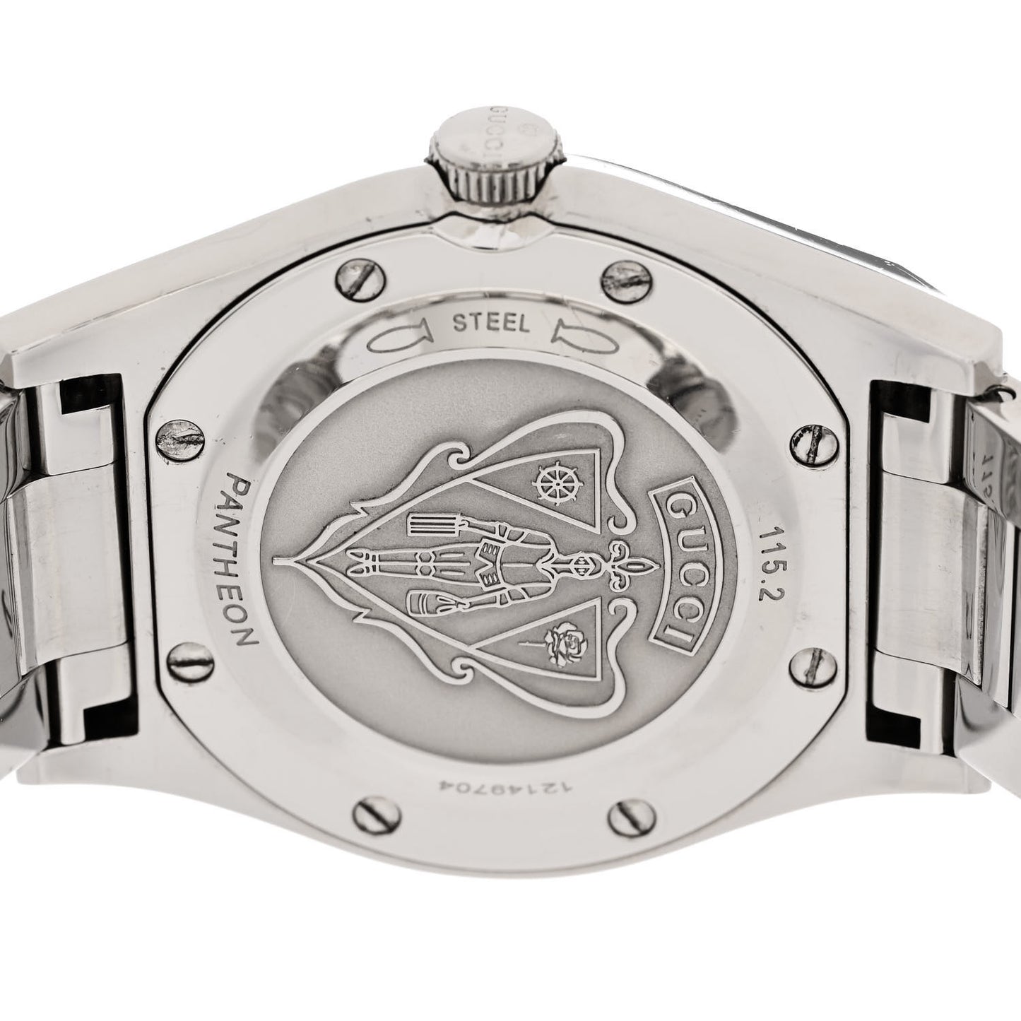 Stainless Steel 44mm Pantheon Quartz Watch