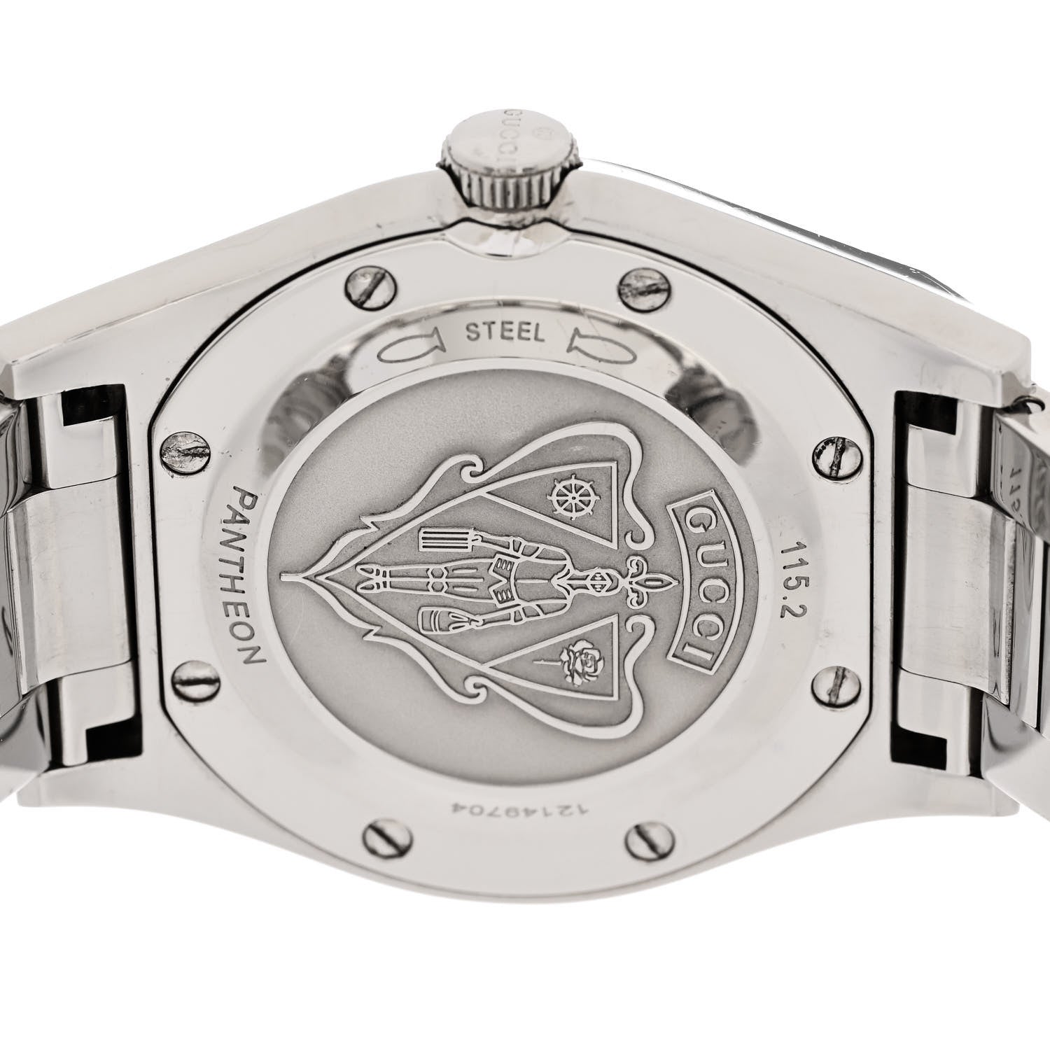 Gucci Stainless Steel 44mm Pantheon Quartz Watch 4 of 5