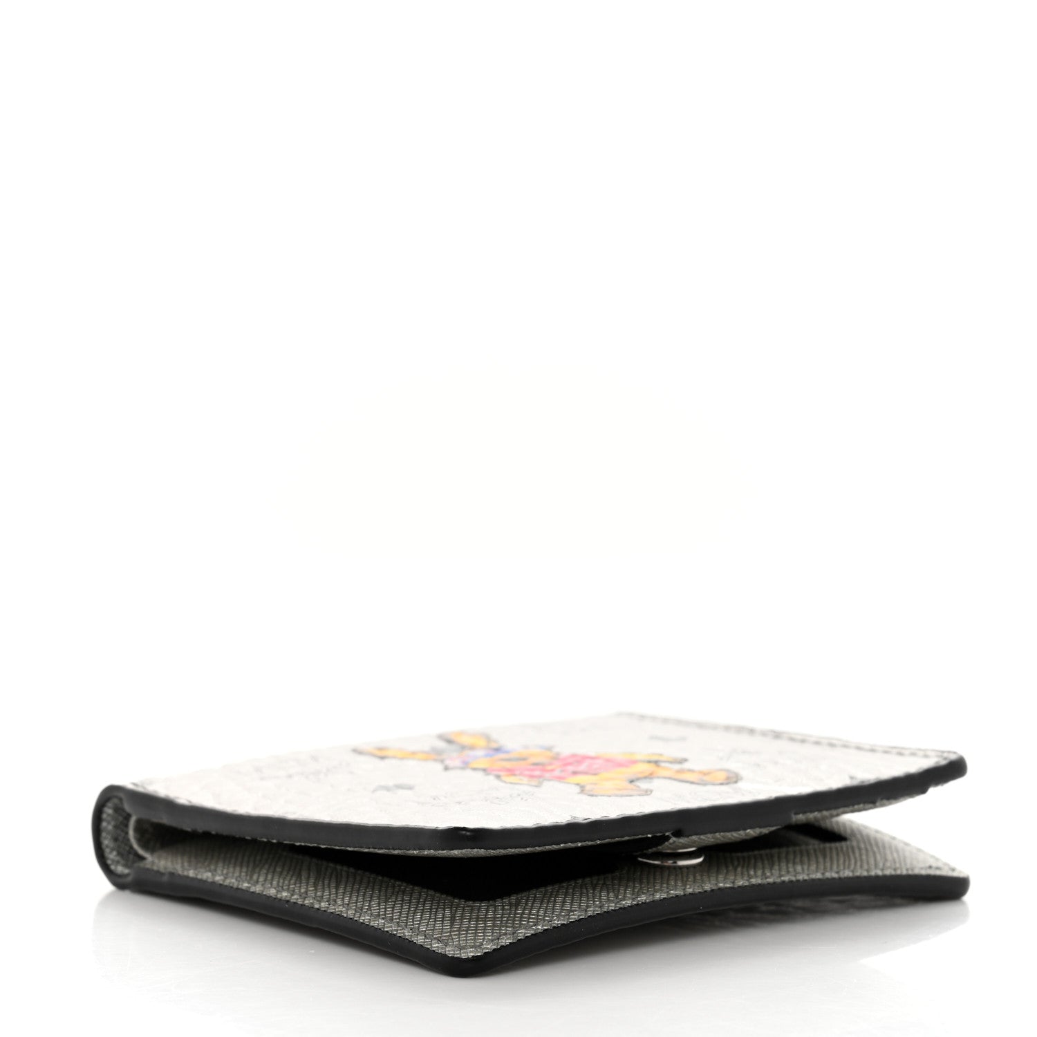 MCM Metallic Visetos Rabbit Bi-Fold Wallet Silver 4 of 8