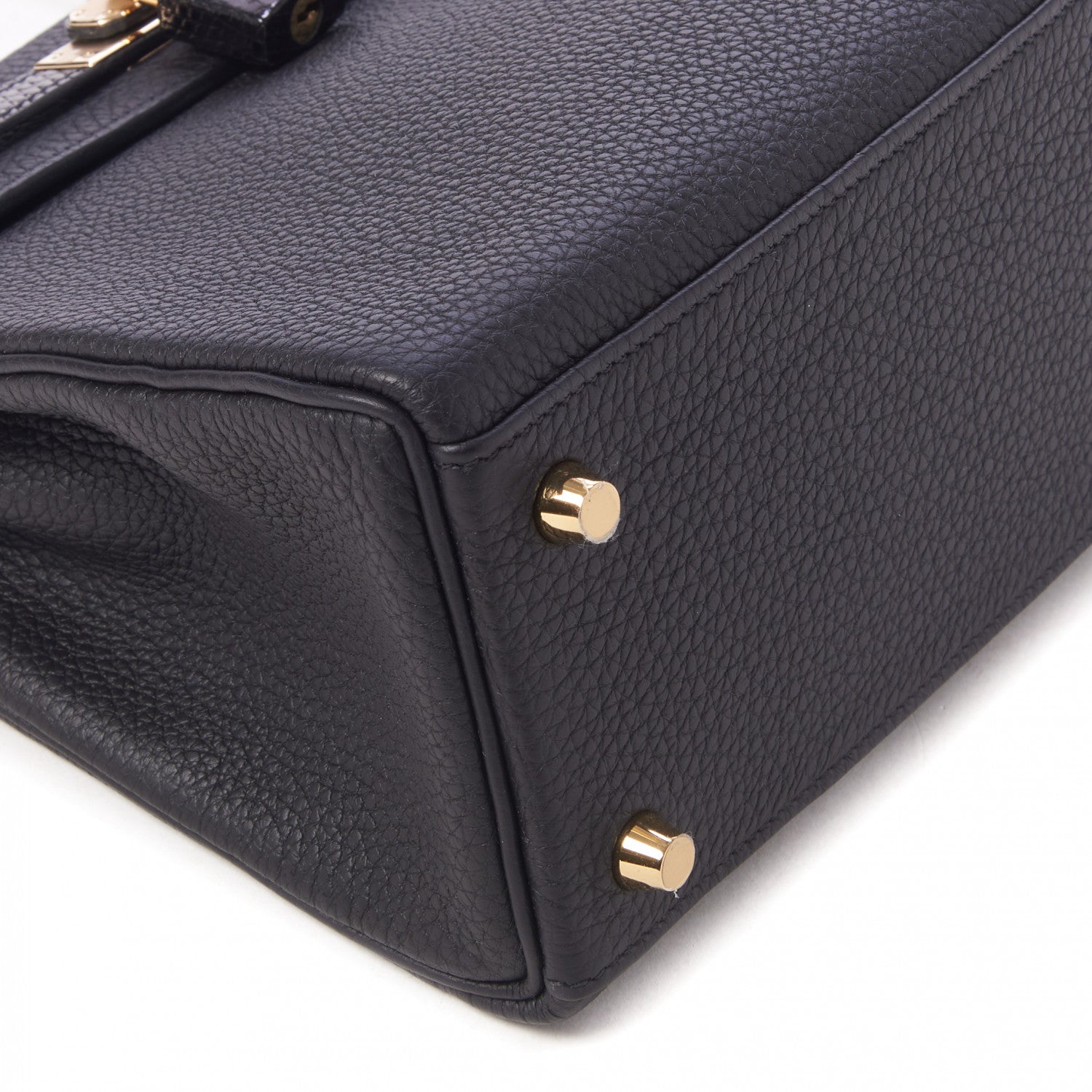 Hermes Togo Lizard Kelly Retourne Touch 25 Black 8 of 34