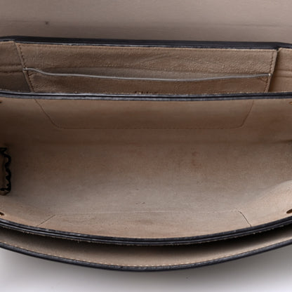 Chloe Suede Calfskin Small Faye Shoulder Bag Motty Grey 4 of 4