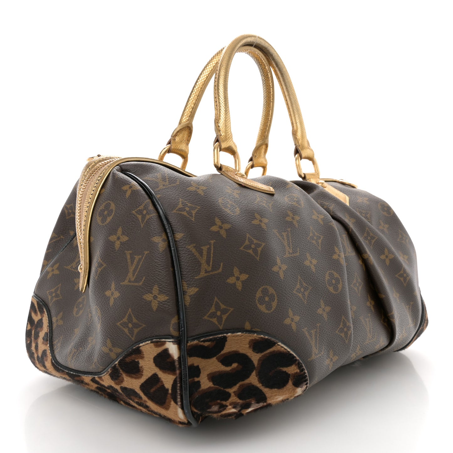 Monogram Leopard Stephen Bag