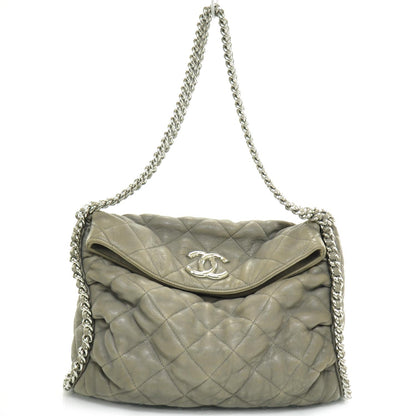 Chanel Washed Lambskin Chain Around Hobo Taupe 1 of 10
