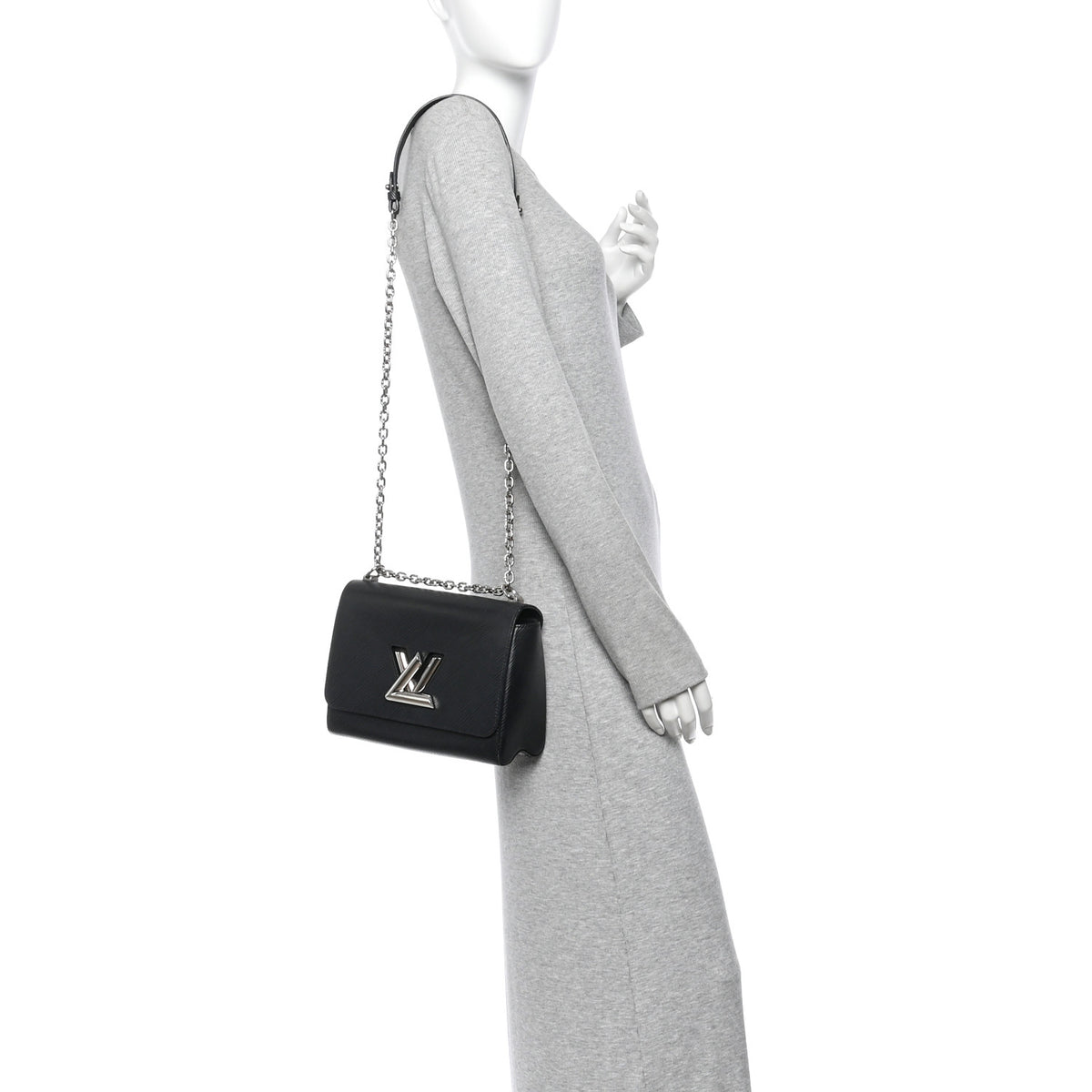 Epi Twist Shoulder Bag MM Black