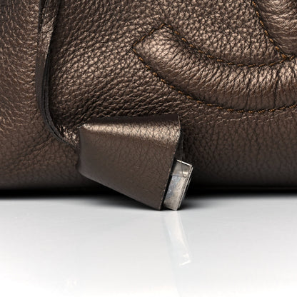 Chanel Metallic Deerskin Large Luxe Ligne Bowler Bronze 8 of 12