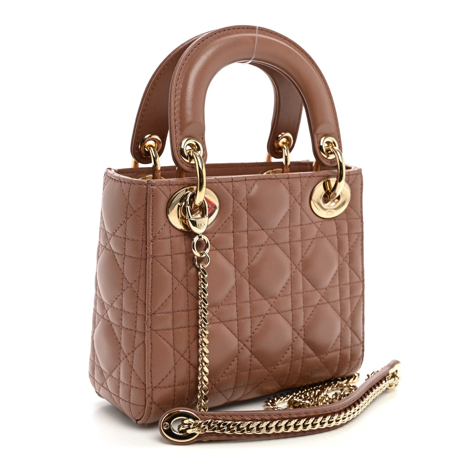 Christian Dior Lambskin Cannage Mini Lady Dior Fard 3 of 9