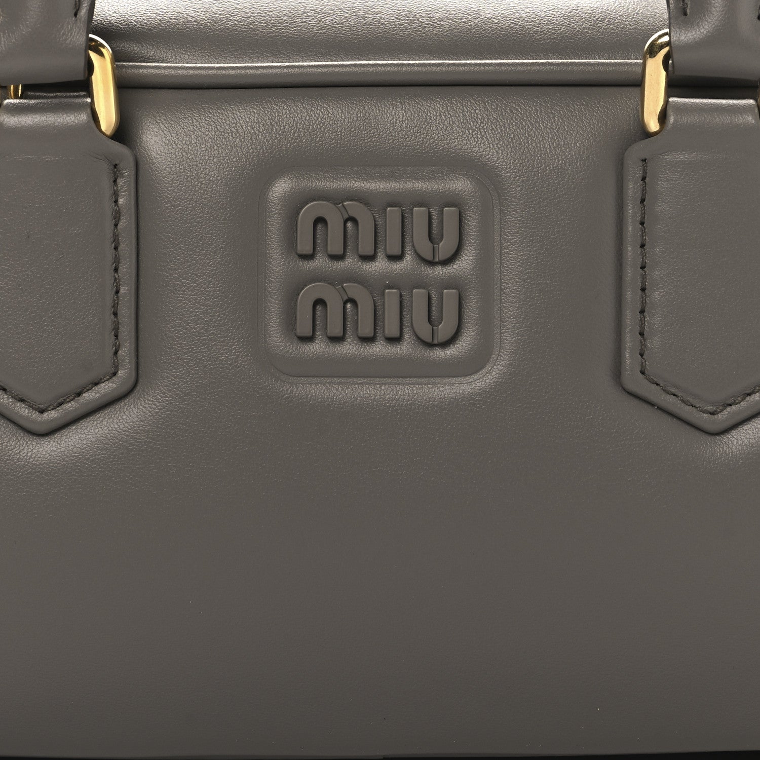 Miu Miu Nappa Large Arcadie Top Handle Bag Argilla 7 of 9