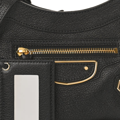 Balenciaga Chevre Gold Metallic Edge Hardware Hip Black 8 of 11