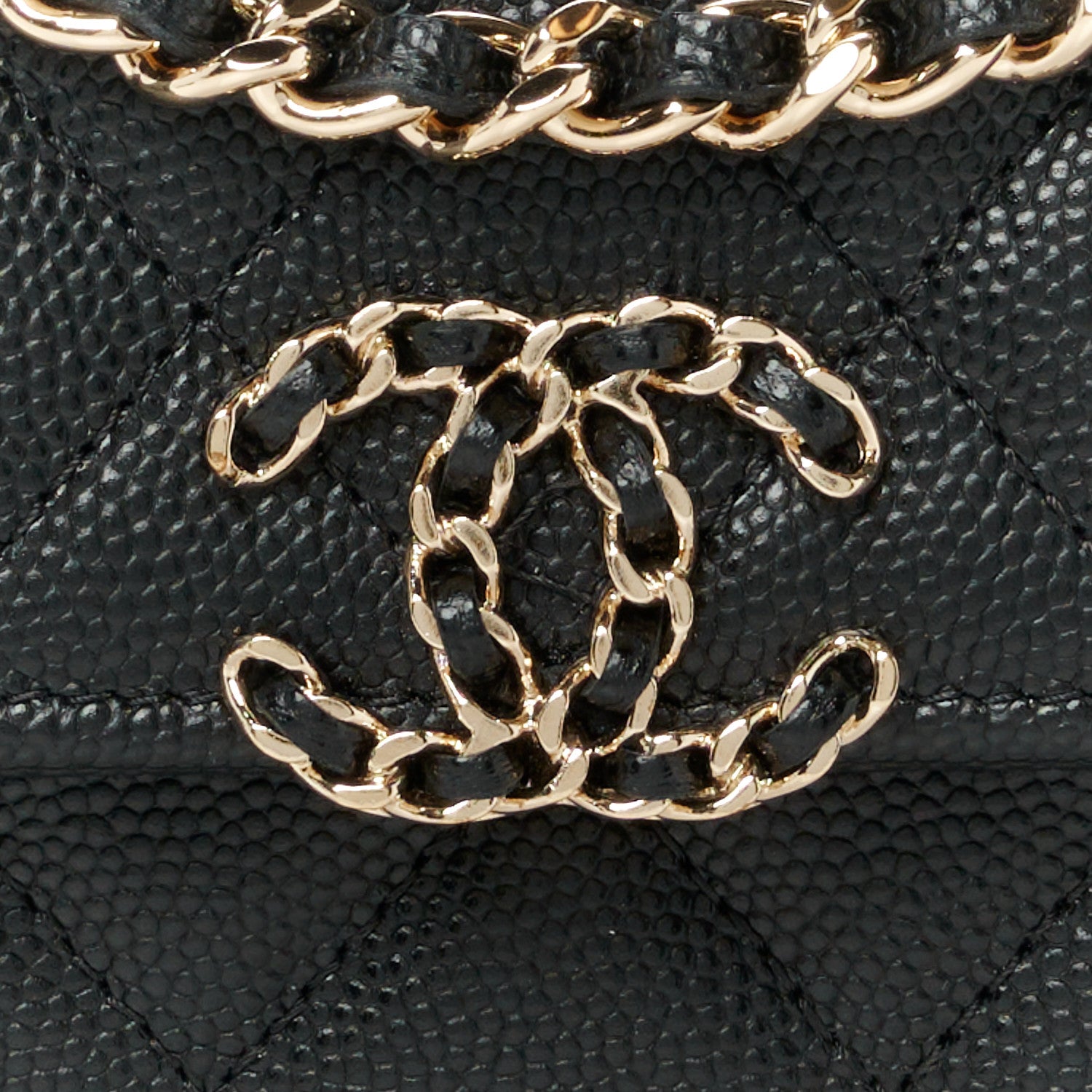 Chanel Caviar Quilted Chain Match Top Handle Phone Holder With Chain Black 8 of 12