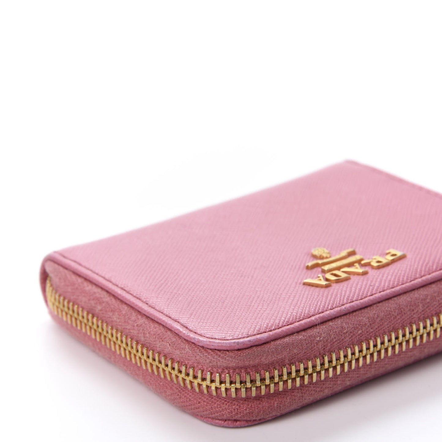 Saffiano Metal Zip Coin Purse Geranio