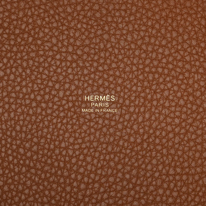Hermes Taurillon Clemence Picotin Lock 22 MM Gold 6 of 10