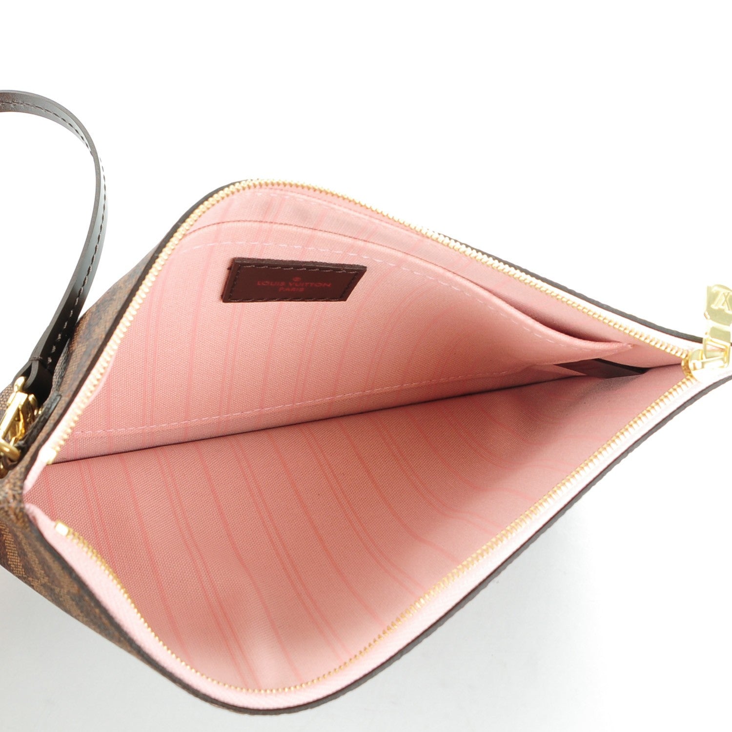 Louis Vuitton Damier Ebene Neverfull MM GM Pochette Rose Ballerine 5 of 8