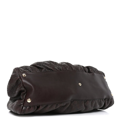 Gucci Guccissima Large D Gold Ring Shoulder Bag Chocolate 4 of 10