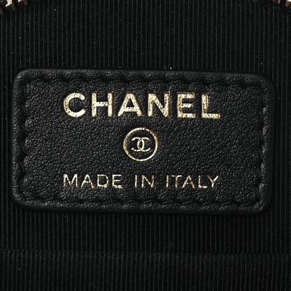 Chanel Caviar Quilted Round Handle With Care Vanity With Chain Black 6 of 11