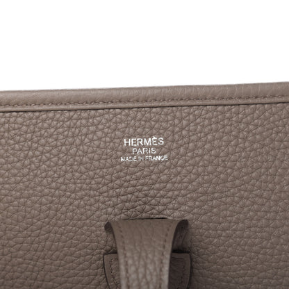 Hermes Taurillon Clemence Evelyne III PM Etain 8 of 11