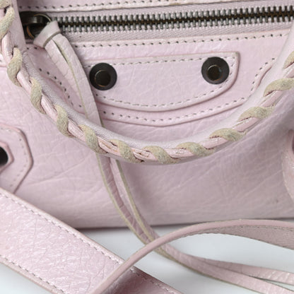 Balenciaga Agneau Classic Hardware Mini City Rose Poudre Rose Petunia 17 of 18