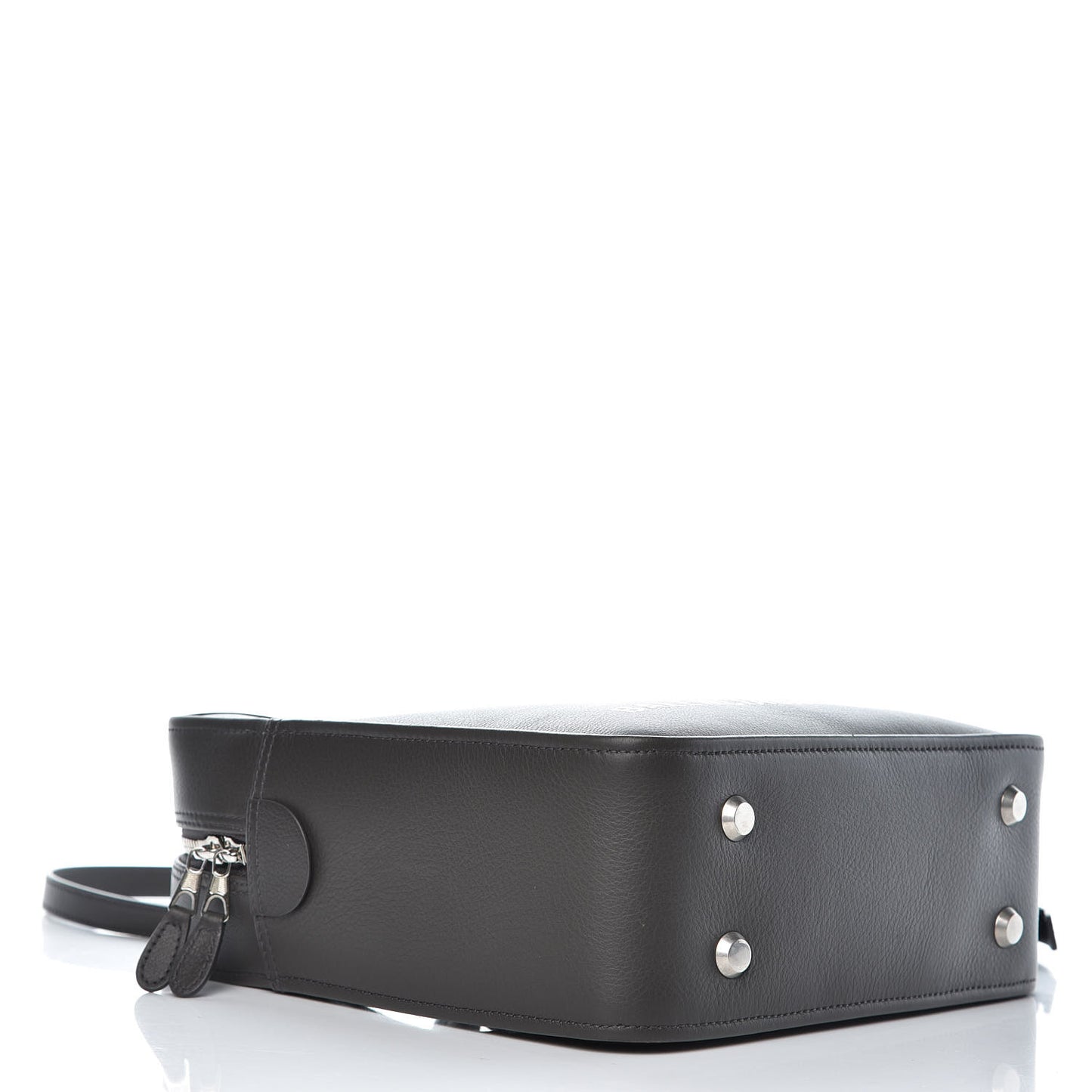 Calfskin S Triangle Duffle Grey